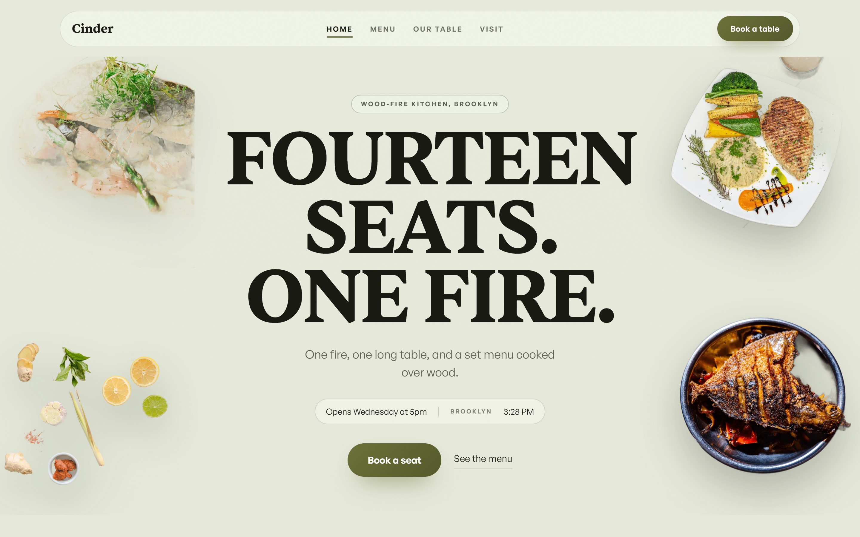 Cinder, a live Nota template